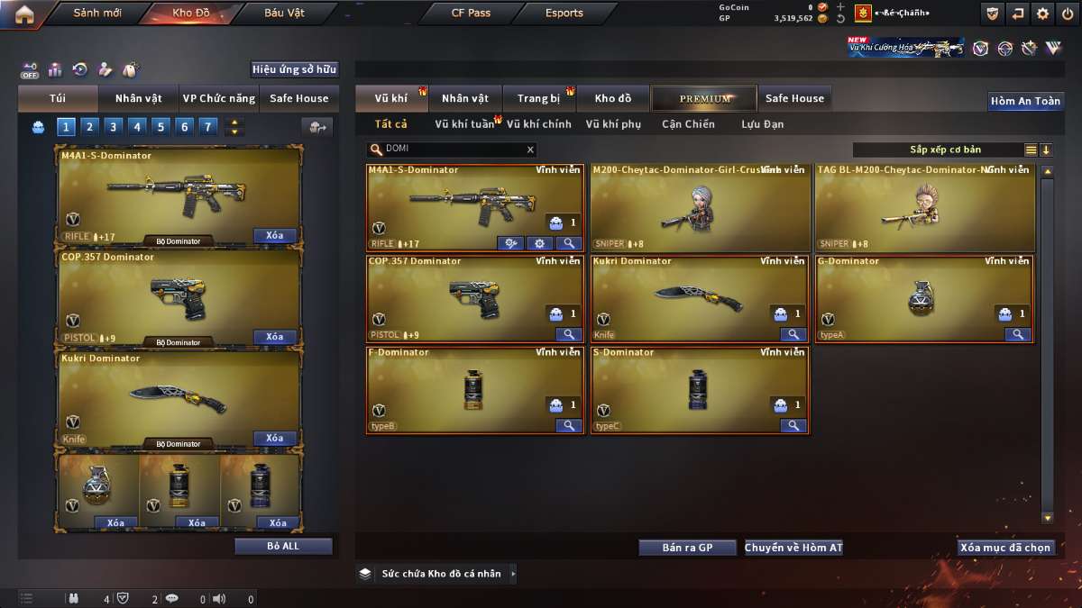 shop acc cf uy tin gia re